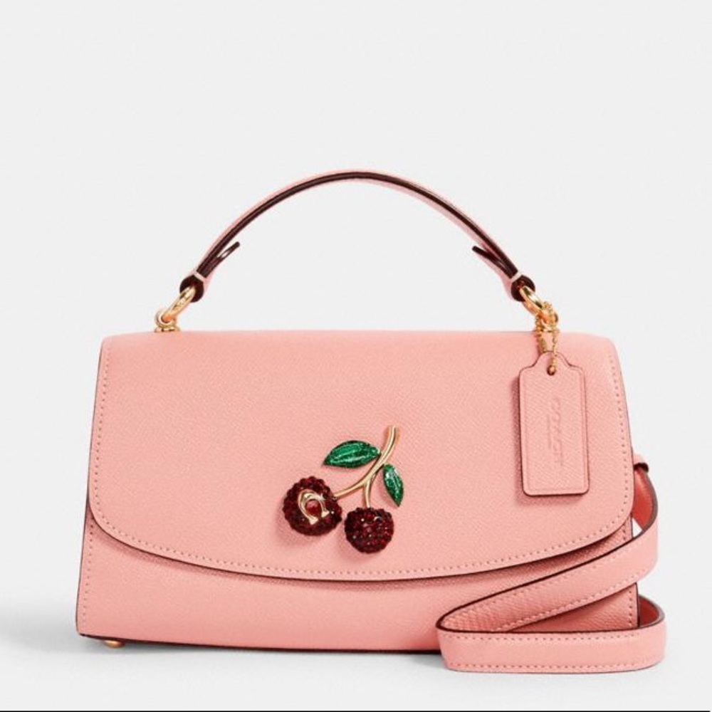 New💃Coach Tilly Satchel/Crossbody 23 With Cherry